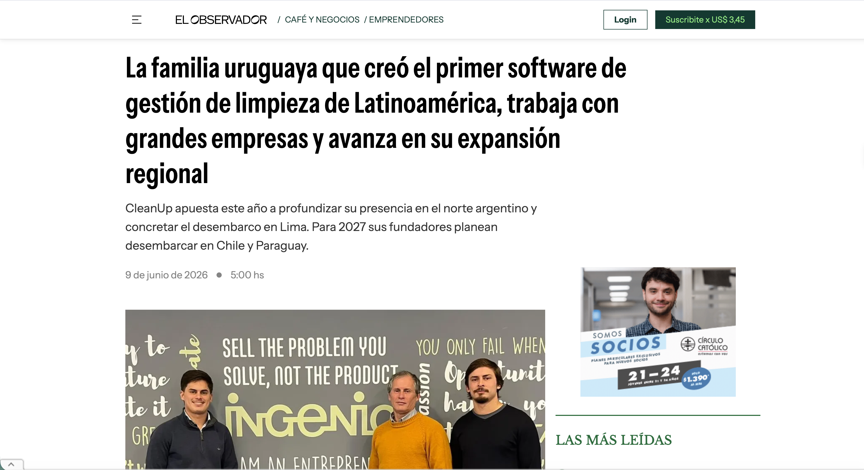 Cómo nació CleanUp: la startup uruguaya que transforma la gestión de limpieza en Latinoamérica